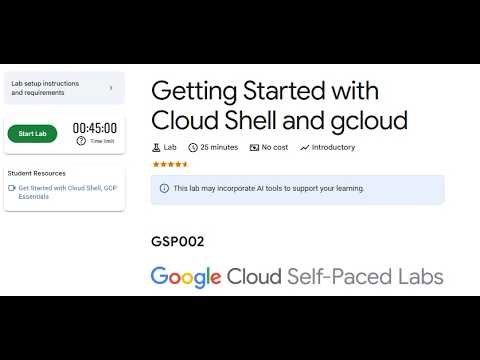 GSP002-Getting Started with Cloud Shell and gcloud | Google Skills | Arcade Feb 2026
