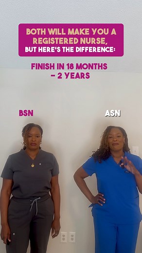 Dr. Day- The Recovering Nurse Exec on Instagram: "ASN VS BSN 🏥 Not sure which nursing path fits you best? Comment “FIT” to map out your next steps with clarity! #nursestudent #nurselife #nursecoach #newnurse #nursingcareer #careerpivot"