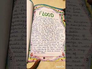 Natural disasters project file class 9th