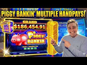 HIGH LIMIT MASSIVE Bets HUGE WINS On Piggy Bankin’ Slot Session In Las Vegas