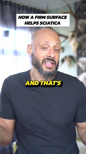 How a firm surafce helps sciatica #shorts