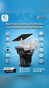 Solar Dual Lens Security Camera, No Wires, Full HD Monitoring....