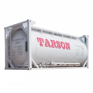 [Hot Item] 20FT Powder Particle ISO Tanks 23m3 Bulk Cement Gypsum Tank Container CCS Certified