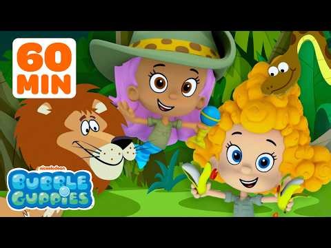 60 Minutes of Wild Jungle Animals! | Bubble Guppies