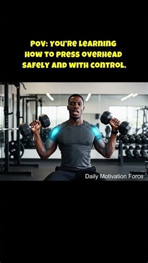 Day 4: How to Do a Dumbbell Shoulder Press Correctly #motivation #mindset #viral #fitness #gym