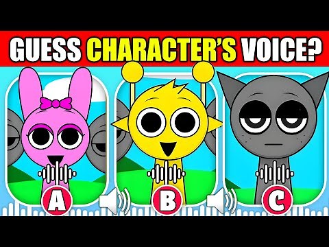 🔊 Guess The Incredibox Sprunki Characters by their VOICE!? | Simon, Pinki, Fun Bot, Garnold