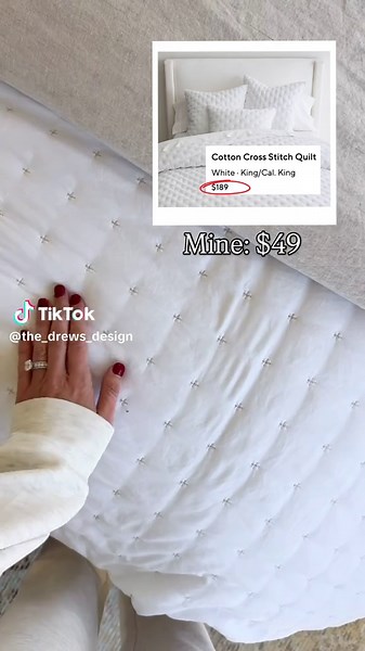 Things I won’t be paying Pottery Barn prices for… Same look. Better price. Linked all the bedroom look-for-less finds on my Amazon storefront! #bedroommakeover #lookforless #potterybarndupe #homedecorfinds