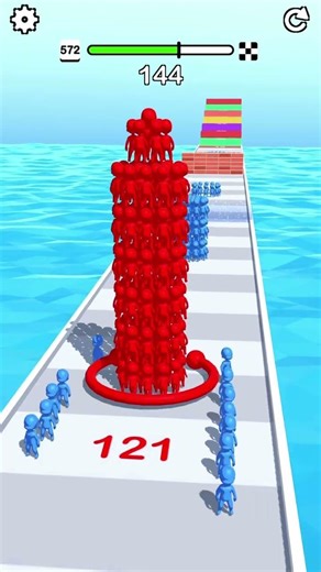 Clay Man Statue Stack Tower lv572