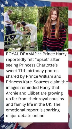 Prince Harry “Upset” Over Princess Charlotte’s Birthday Photos?! 👑💔
