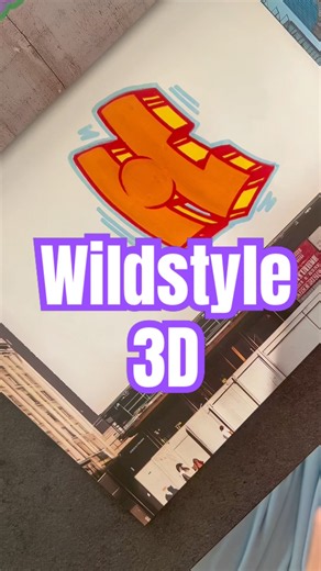 How to Wildstyle 3D graffiti with the graffiti book by simondee on Amazon #graffiti #graffitiart