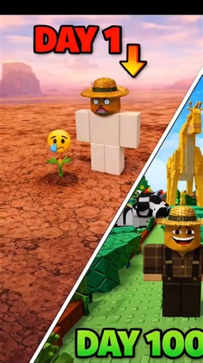 Everyone mocked my farm in GROW A GARDEN... until DAY 100! 🔥