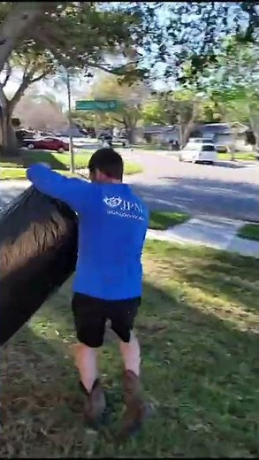 Guy Covers Himself With Garbage Bag and Jumps to Blend Into Pile of Similar Bags - 1182061