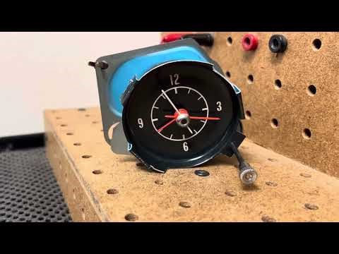 1972 Corvette Clock Repair Quartz Conversion By Instrument Services, Inc.