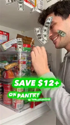 $2 Stackable Pantry Bins #moneysaving