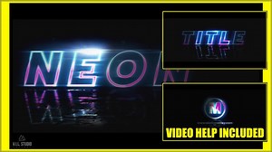 Neon Titles - Old Cinematic Logo - Premiere Pro Templates | Motion Array
