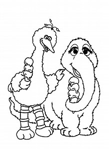 Sesame Street Coloring Page