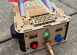 A homemade launchpad for compressed air-powered rockets | Arduino Blog