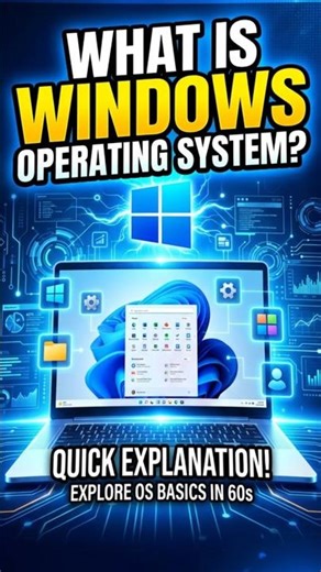 What is Windows? 🤔In 30 Seconds #Windows #OperatingSystem #TechExplained #ComputerBasics #Shorts