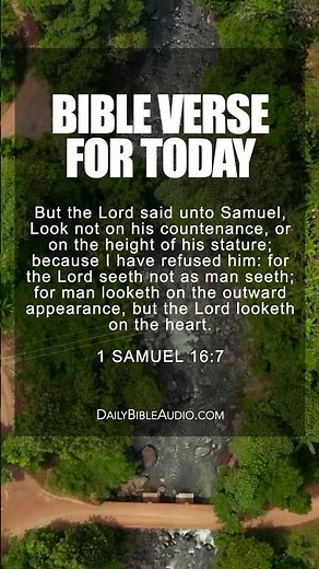 1 SAMUEL 16:7 | Anointed Bible Verse For Today