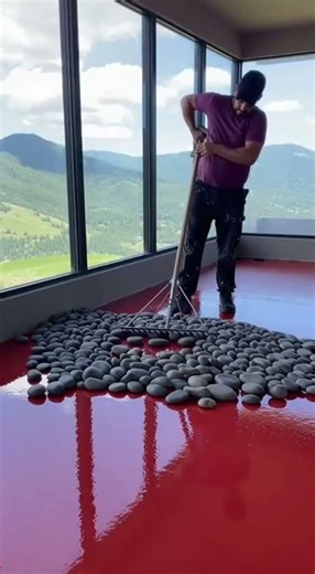 He Poured Resin Over Stones… The Result Looks Like Water 😱