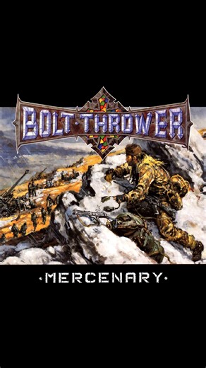 November 9th, 1998 #boltthrower released album: Mercenary. #deathmetal 🇬🇧 Line-up: • Karl Willetts – Vocals. • Gavin Ward – Rhythm guitar. • Barry Thomson – Rhythm and lead guitar. • Jo Bench - Bolt Thrower – Bass. • Alex Thomas – Drums. Produced by Ewan Davies & Bolt Thrower. Artwork by Peter Archer. Record label: Metal Blade Records | Death & Thrash Metal Promotion
