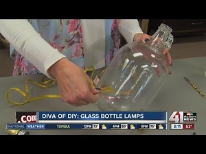 Diva of DIY: Glass bottle lamps