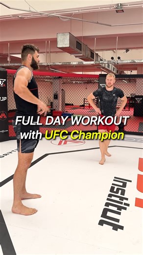 Professional Fighter's and former UFC Champion's full day of training! We cover so much in this session from mobility, strength, plyometrics, isolation, breath work to actual striking. | VAHVA Fitness