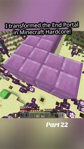Transforming the End Portal in Minecraft Hardcore