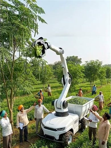 Harvesting crops process using an intelligent robotic vehicle