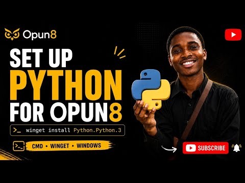 How to Install Python Using CMD for Opun8 | Windows Setup Guide.. ‪@Opun8‬ ‪@GitHub‬ ‪@MicrosoftWindows‬