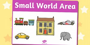 Small World Area Sign
