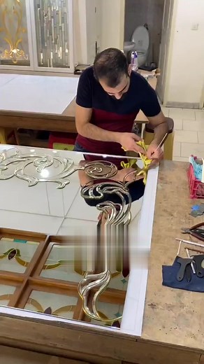 Glass carving work | AlKarim Ceiling Pvt Ltd.