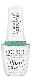 Gelish Flash Glam Glitter Gel Polish – Sparkling Flash-Activated Glitter, Long-Lasting, High-Shine, Chip-Resistant, Vegan & Cruelty-Free Professional Polish