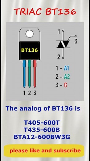 TRIAC BT136 Pinout and ...