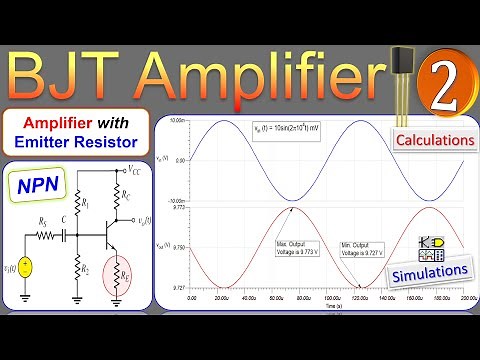 BJT Common-Emitter Amplifier with Emitter Resistor 🌟 Calculations & SPICE Simulations 💡 Example 2