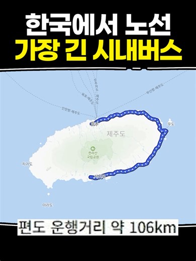 한국의 긴 시내버스 노선 탐험하기