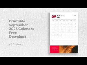 September 2025 Calendar PowerPoint Template Free Download