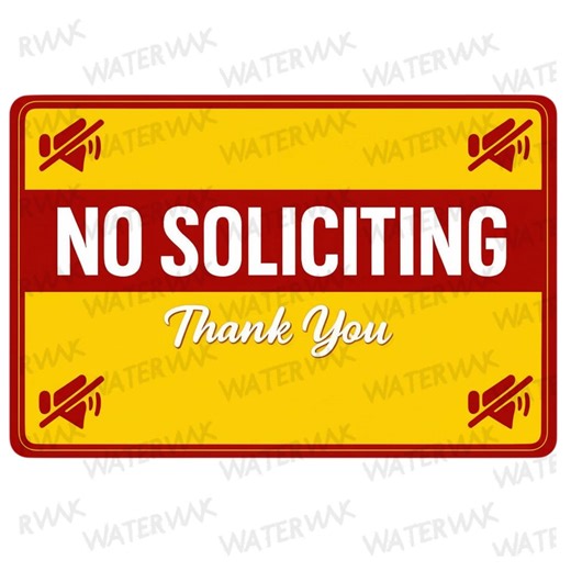 No Soliciting Printable Sign, PNG JPEG PDF Instant Download - Etsy
