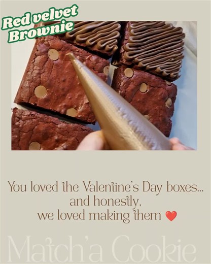 Te rakastitte ystävänpäiväbokseja… ja rehellisesti sanottuna me rakastimme niiden tekemistä ❤️ Pitäisikö brownie NY style cookie -boksi pitää pysyvänä osana menua? 👀 💬 Kerro kommenteissa: ✨ KYLLÄ — pidetään se vai 🍫 ENEMMÄN brownieita Teidän palaute päättää, mitä tapahtuu seuraavaksi! #nycookies #matchacookiefi #brownies #pitopalvelu