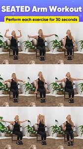 💪 Easy Seated Arm Workout for Toned Arms! 🪑 ​ If standing workouts aren’t an option, you can still tone, strengthen, and sculpt your arms right from your chair! 🪑✨ This seated dumbbell workout is perfect for women over 50 or anyone with limited mobility who wants to stay strong without strain. ​ ✅ Gentle on Joints & Easy to Follow ✅ Build Strength with Light Weights ✅ Just 5 Minutes a Day! ​ 🏡 Grab your dumbbells & a chair—and join 1.9M community on YT! You’ve got this! 💖🔥 ​ #SeatedArmWork