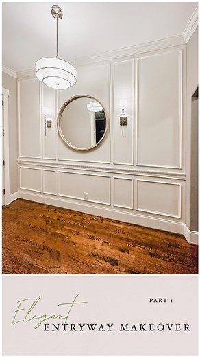 17K views · 3.6K reactions | Quick foyer makeover recap!! I redid a friends foyer a little while ago and finally got around to editing all the video! Next and final part will be how I built the console table and decorated it all!  | Glam Farmhouse, LLC | Facebook