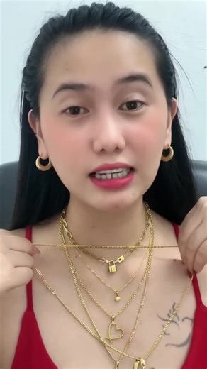 Open Heart Pendant Necklace - Unisex Gold Tone Accessories