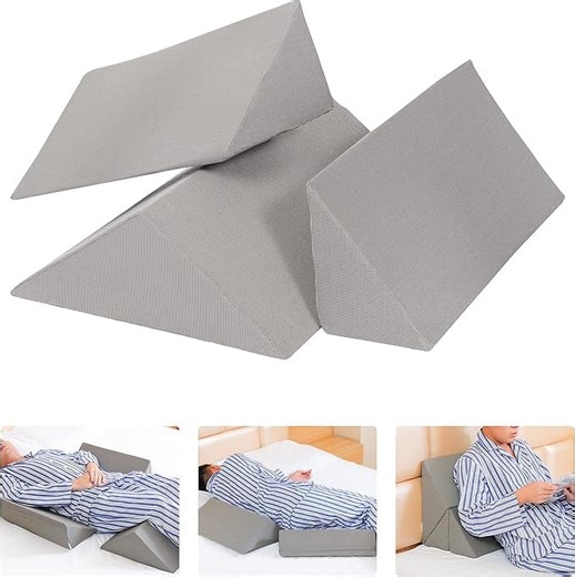 Fanwer Foam Wedge Pillows with Removable Cover (3 Count)