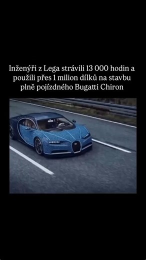 rxmxnx | V roce 2018 inženýři The Lego Group postavili plně funkční verzi Bugatti Chiron v měřítku 1:1, používající více než 1 milion LEGO Technic... | Instagram
