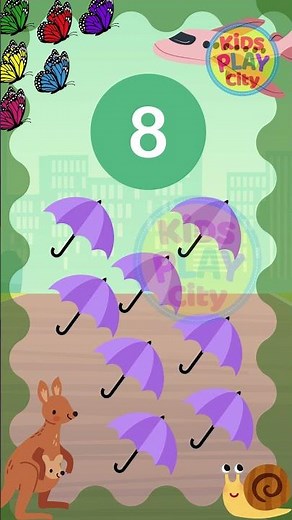 🎈 Learn Number 8 for Kids | Counting Fun & Learning Numbers | Kids Play City 🌟