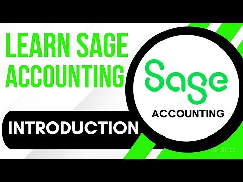 Sage Accounting Tutorial: Introduction