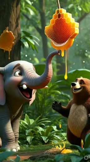 भालू और हाथी के 🌿 कहानी भुतहा कार्टूनcartoon video kaise🌳 banayecartoon videos