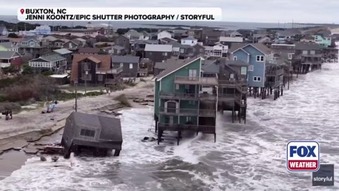 Watch: House collapses into the Atlantic Ocean, 12th in 5 years along North Carolina Outer Banks