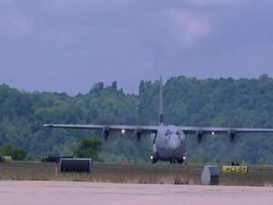 The First Two C-130 J-30 Super Hercules Land at the 130th Airlift Wing