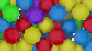 Colorful Geometric Umbrella Pattern Abstract Loop